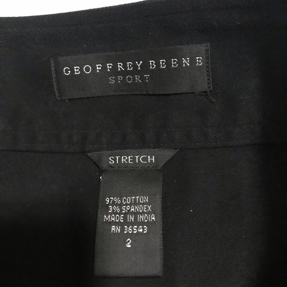 Geoffrey Beene Black Mini Skirt With small Pockets Size 2 - Picture 6 of 12